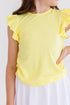 yellow-s-s-ruffle-tee Mila & Rose at Sophia's Style-Yellow S/S Ruffle Tee-6-12M-Ruffle Tee S/S-1