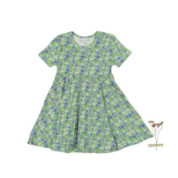 the-printed-short-sleeve-dress-pansy-sophias-styleShort Sleeve Dress-1