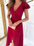 surplice-ruffled-cap-sleeve-dress-Sophia's Style-14