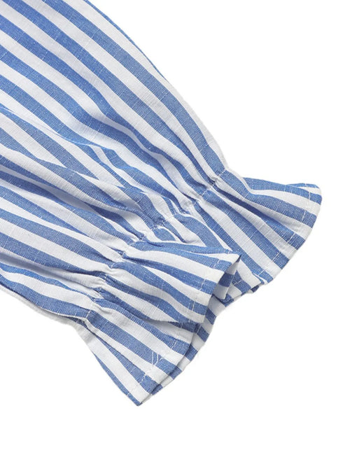 striped-half-sleeve-mini-shirt-dress OhSoStyled - Sophia's Style in -8