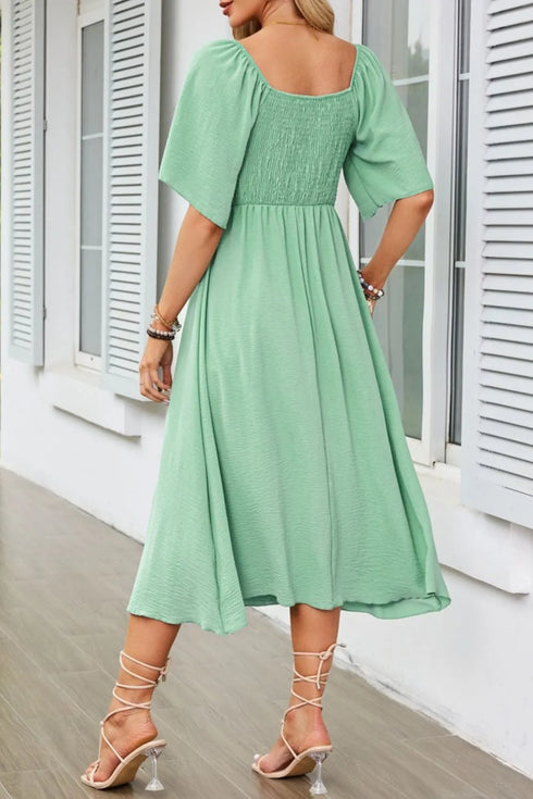 smocked-tie-front-flutter-sleeve-midi-dress OhSoStyled at Sophia's Style-21