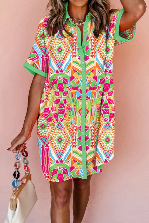 printed-button-down-short-sleeve-dress OhSoStyled at Sophia's Style-3