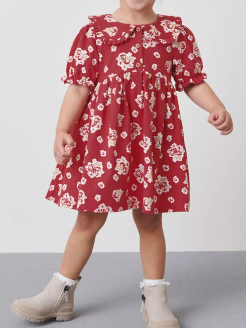 childrens-floral-print-ruffle-collar-button-front-dress-ohso-kids-sophias-style-2