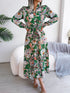 tied-printed-long-sleeve-midi-dress Sophia's Trends - Sophia's Style--