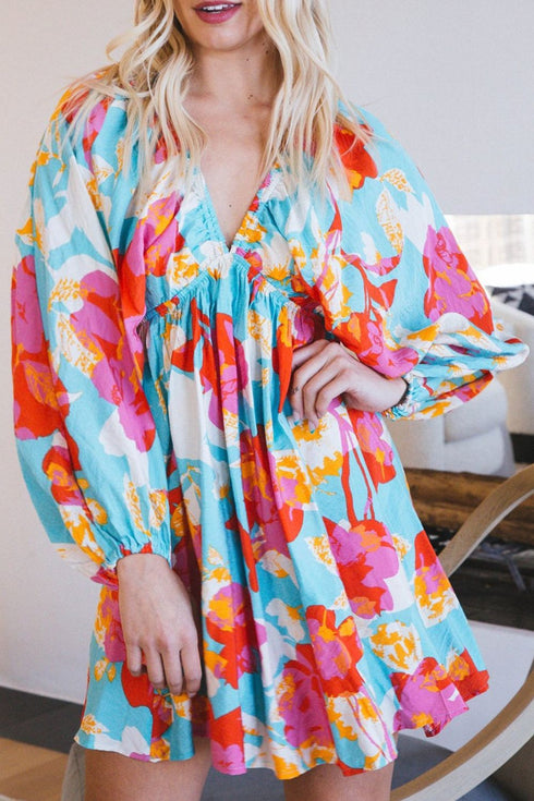 floral-bracelet-sleeve-empire-waist-mini-dress OhSoStyled - Sophia's Style-4