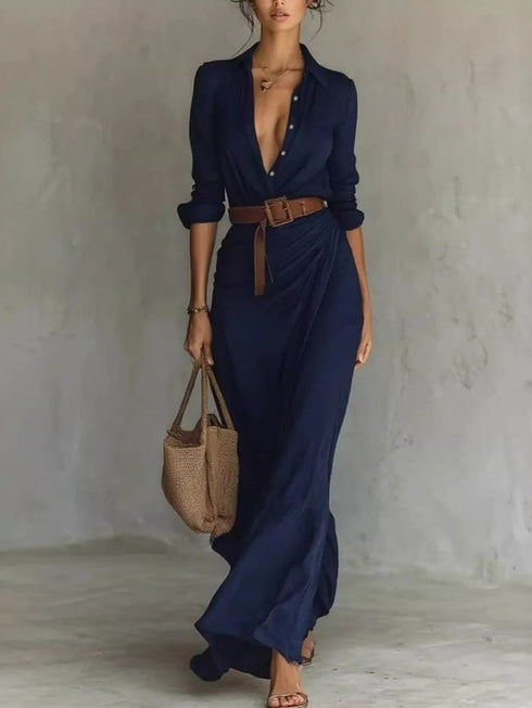 full-size-ruched-long-sleeve-maxi-dress-plus-size-OhSoStyled-Sophia's-Style-10