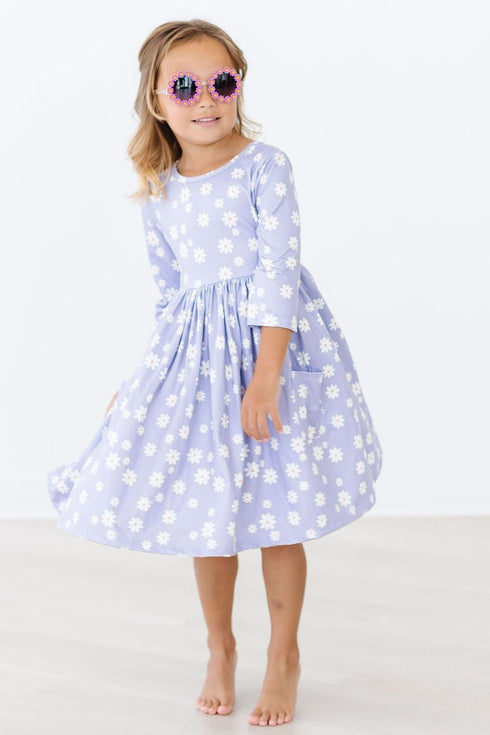 dainty-daisies-3-4-sleeve-pocket-twirl-dress Mila &  Rose - Sophia's Style--12-24M--2