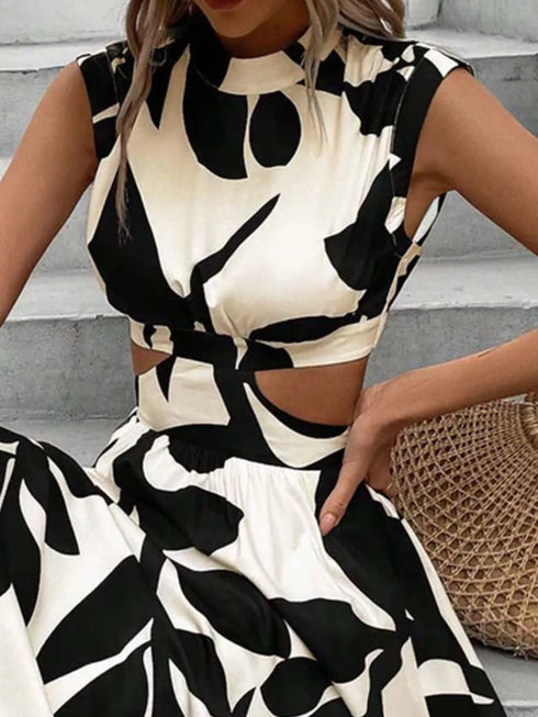 cutout-printed-sleeveless-dress-OhSoStyled-Sophia's-Style-6
