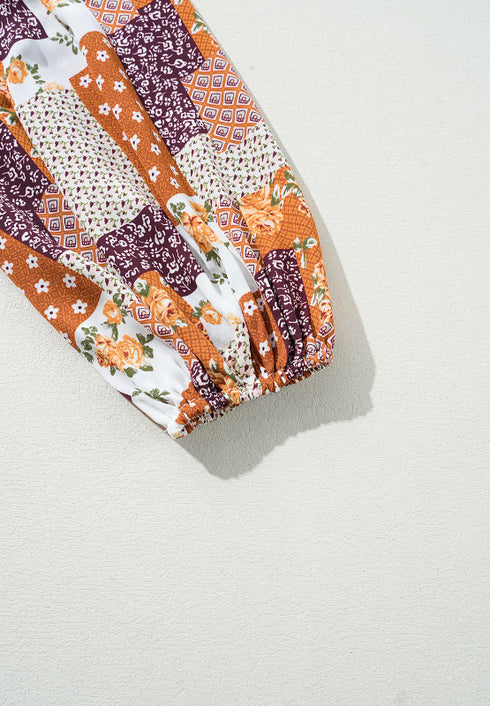 printed-collared-neck-three-quarter-sleeve-mini-shirt-dress OhSoStyled at Sophia's Style-8