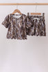 Camouflage scalloped mom&me shorts set