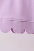 Lavender Scalloped Polo Set