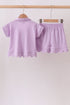 Lavender Scalloped Polo Set