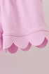 Pink Scalloped Polo Set