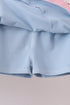 Blue Performance Scalloped Skorts Set