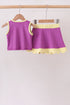 Purple Performance Scalloped Skorts Set