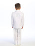 Baby Boys White CROSS Embroidered Jacket Christening Baptism Suit 6-24 Months