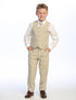 Stylish Slim Fit 5 Pieces Jacket Vest Pants Suit for Baby Boys, Sizes 6-24M