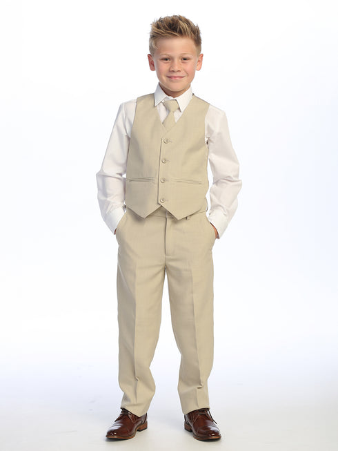 Tip Top Kids Little Boys Ink Blue Slim Fit Chaqueta Chaleco Pantalones Traje 2T-7