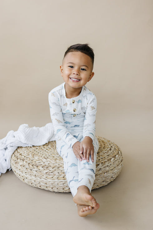 snugglesaurus-2pc-henley-bamboo-pajamas Little Joy Co - Sophia's Style-12