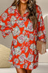 printed-button-up-three-quarter-sleeve-shirt-dress OhSoStyled - Sophia's Style-2