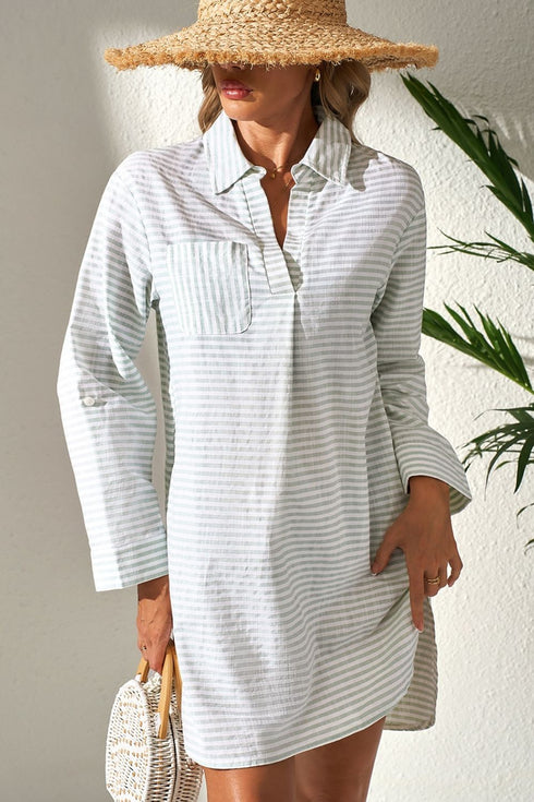 striped-johnny-collar-long-sleeve-mini-shirt-dress OhSoStyled - Sophia's Style-6