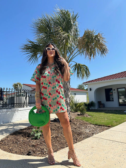 lulu-short-sleeve-mini-caftan-precious-coral BuddyLove - Sophia's Style-3