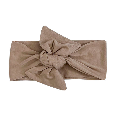 bow-headband-sand Presley Couture at Sophia's Style-Headbands-1