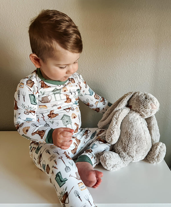 cottontail-garden-2pc-bamboo-pajama-set Little Joy Co - Sophia's Style-1