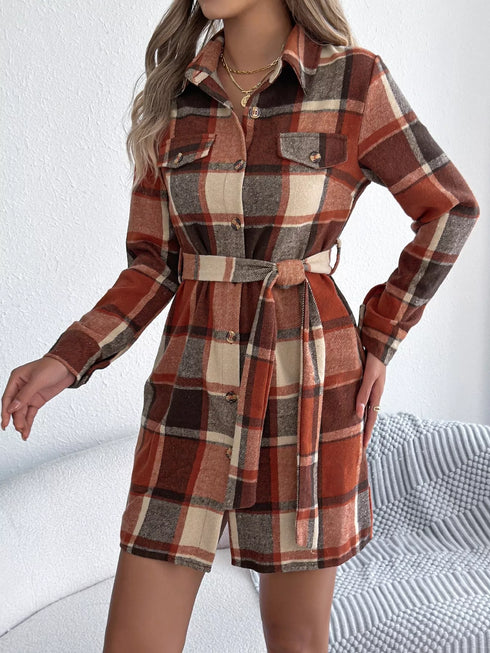 plaid-button-front-tie-waist-shirt-dress-OhSoStyled-Sophia's-Style-16