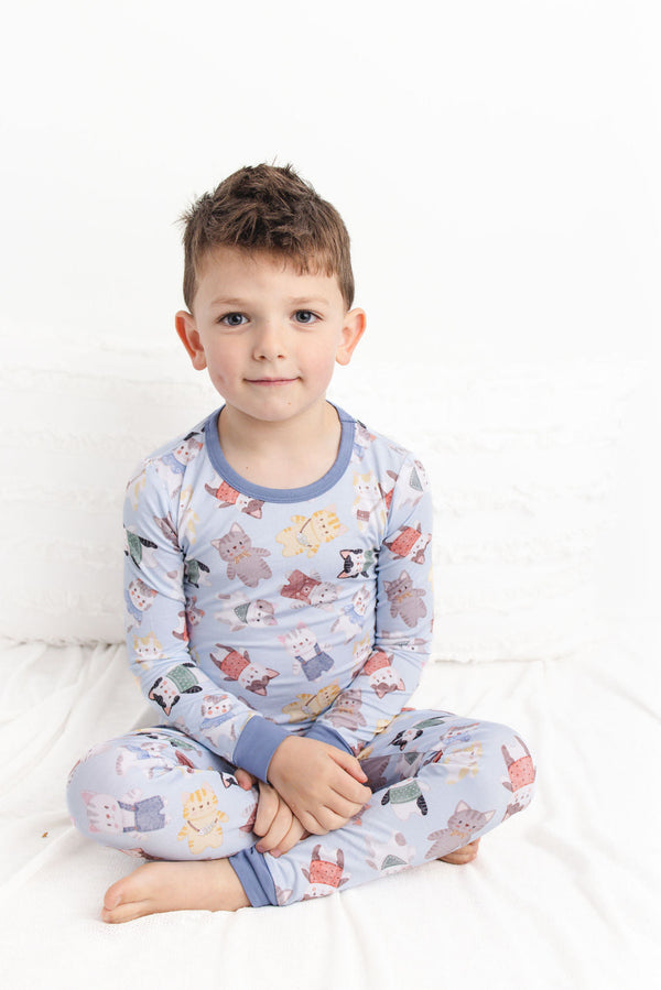 whiskers-blue-long-sleeve-pjs Big Dreams Little Jammie Session Sophia's Style-1