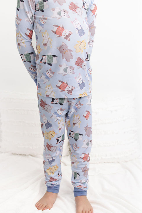 whiskers-blue-long-sleeve-pjs Big Dreams Little Jammie Session Sophia's Style-4
