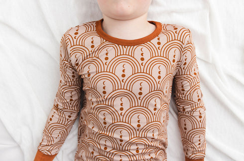 copper-crescents-long-sleeve-pjs Big Dreams Little Jammie Session Sophia's Style-2