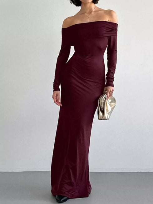 off-shoulder-long-sleeve-maxi-dress-OhSoStyled-Sophia's-Style-4