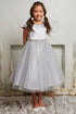 Big Girls Cap Sleeve Satin Tulle Plus Size Dress, Sizes 18.5-20.5