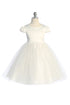 Big Girls Cap Sleeve Satin Tulle Plus Size Dress 16.5-20.5
