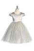 Big Girls Cap Sleeve Satin Tulle Plus Size Dress 16.5-20.5