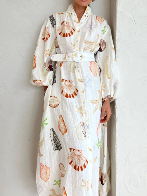 printed-balloon-sleeve-maxi-shirt-dress-OhSoStyled-Sophia's-Style-4