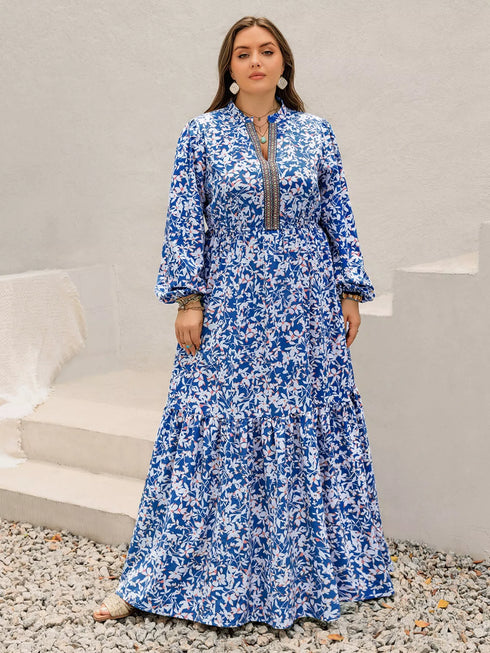 plus-size-floral-print-bohemian-maxi-dress-OhSoStyled-Sophia's-Style-5