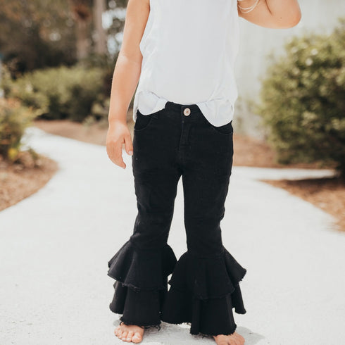 black-denim-double-ruffle-pant-oopsie-daisy-sophias-styleBottoms-1