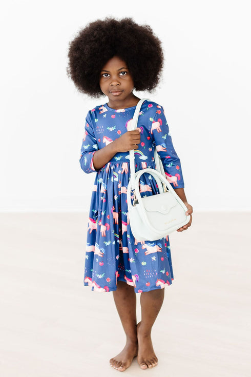 painted-skies-3-4-sleeve-pocket-twirl-dress Mila & Rose - Sophia's Style--3T--4