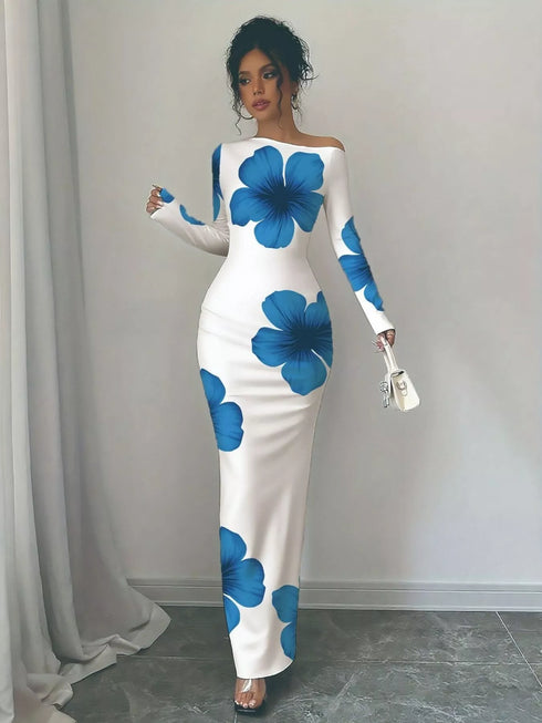 floral-print-one-shoulder-maxi-dress-OhSoStyled-Sophia's-Style-2