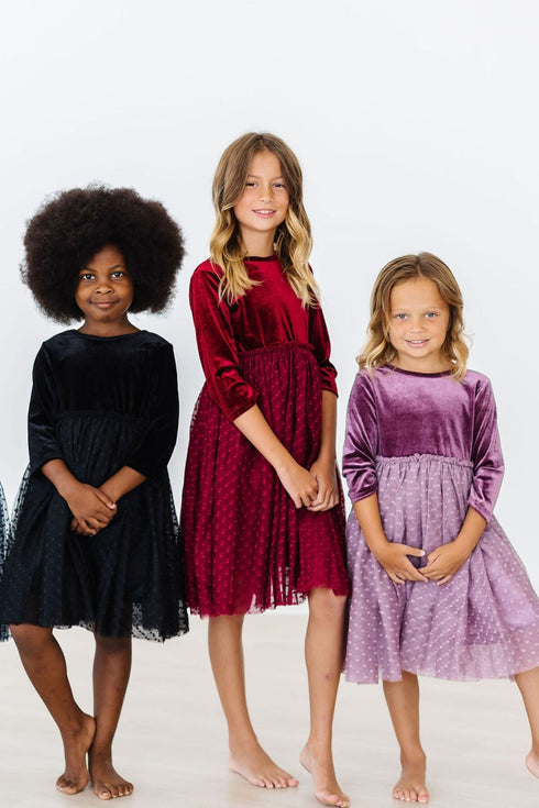 cranberry-velvet-tutu-dress Mila & Rose - Sophia's Style-4