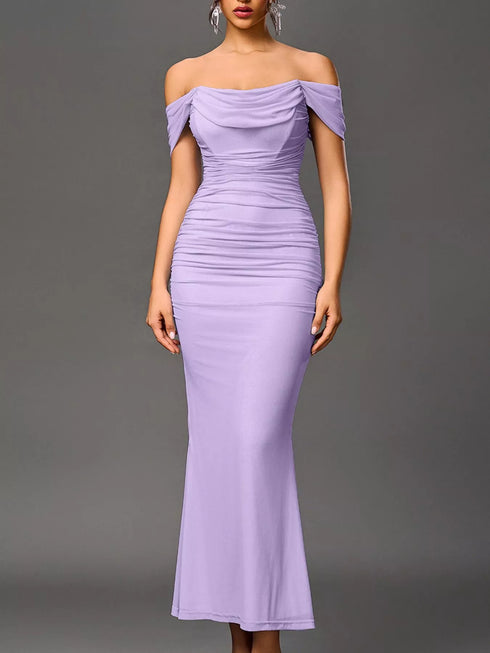 off-shoulder-ruched-mermaid-maxi-dress-OhSoStyled-Sophia's-Style-35