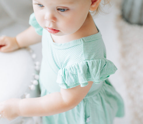 mint-rib-dream-cap-sleeve-bodysuit-dress Dream-Big-Little-Co-pajama-baby-blanket