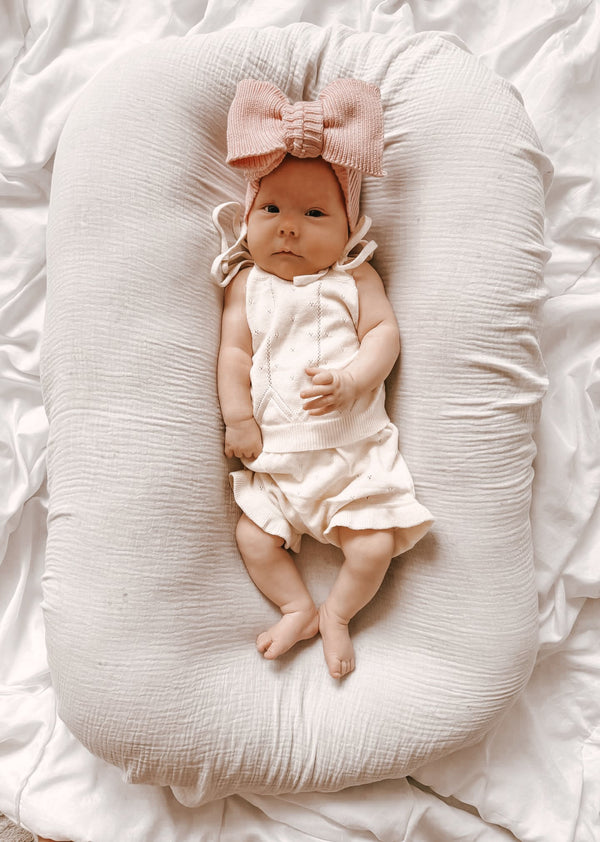 luna-luca-pointelle-summer-set-cream Luna and Luca Newborn Baby Clothes