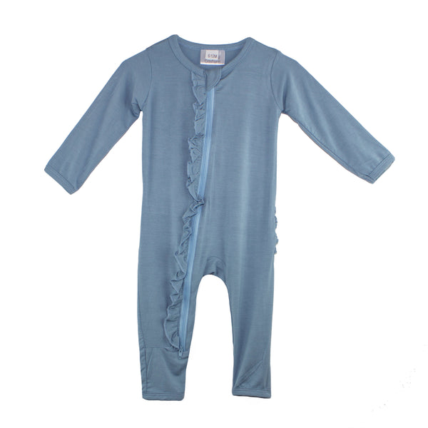 ruffle-2-way-zip-romper-ocean-blue Presley Couture at Sophia's Style-Baby Zip Romper-1
