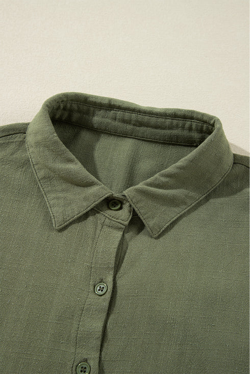 tiered-collared-neck-balloon-sleeve-shirt-dress OhSoStyled - Sophia's Style-8