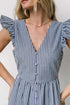 slit-striped-v-neck-ruffled-cap-sleeve-dress OhSoStyled at Sophia's Style-7