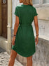 notched-short-sleeve-tie-waist-dress-Sophia's Style-3