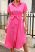 tied-button-up-shirt-dress Sophia's Trends - Sophia's Style-Hot Pink-S